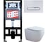 Комплект инсталляция FRAM, унитаз AZALEA белый, клавиша OVL-17GW Esbano AZALEA-W-OVL-17GW 1