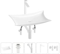 Комплект Wellsee 5 в 1 Lavinia Boho Bathroom Sink накладная раковина 59x39 см 20215302R