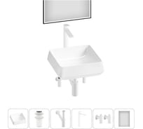 Комплект Wellsee 6 в 1 Lavinia Boho Bathroom Sink накладная раковина 38x38 см 20219428R