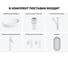 Комплект Wellsee 6 в 1 Lavinia Boho Bathroom Sink накладная раковина 56x33 см 20219260R 7