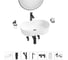 Комплект Wellsee 7 в 1 Lavinia Boho Bathroom Sink накладная раковина 55x32 см 20219494R 1