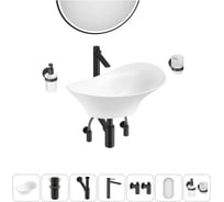 Комплект Wellsee 7 в 1 Lavinia Boho Bathroom Sink накладная раковина 56x33 см 20219390R