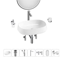 Комплект Wellsee 7 в 1 Lavinia Boho Bathroom Sink накладная раковина 54x41 см 20219421R
