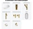Комплект Wellsee 7 в 1 Lavinia Boho Bathroom Sink накладная раковина 54x41 см 20219423R 8
