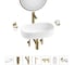 Комплект Wellsee 7 в 1 Lavinia Boho Bathroom Sink накладная раковина 55x35 см 20219503R 1