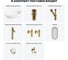 Комплект Wellsee 7 в 1 Lavinia Boho Bathroom Sink накладная раковина 56x33 см 20219263R 8