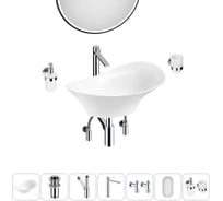 Комплект Wellsee 7 в 1 Lavinia Boho Bathroom Sink накладная раковина 56x33 см 20219389R