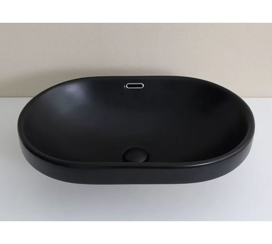Раковина Gid Bm1004 встраиваемая сверху черная матовая 61x40x19 72202 1