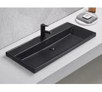 Раковина Gid Bm5510s встраиваемая сверху черная матовая 101x46.5x15 72204