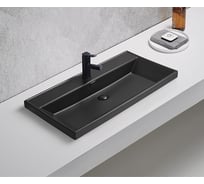 Раковина Gid Bm5580s встраиваемая сверху черная матовая 81x46.5x15 72206