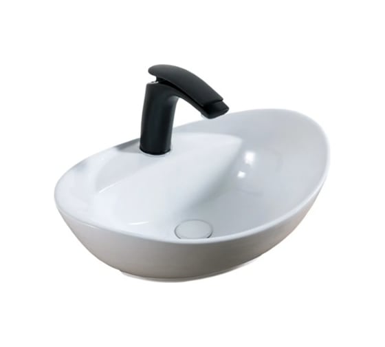 Раковина накладная Gid N9139 белая 41x33x14.5 51242 1
