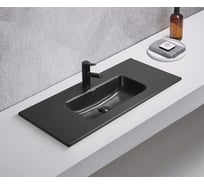 Раковина Gid Bm9010s встраиваемая сверху черная матовая 101.5x46.5x17 72207