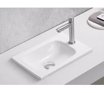 Раковина Gid N3340 встраиваемая сверху белая 40.5x26x10 71170