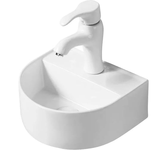Раковина Gid N9136 подвесная белая 31.5x28x13 61126 1