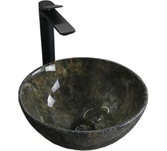 Раковина накладная Gid Mnc486 под камень глянцевая 32x32x14 54434 1