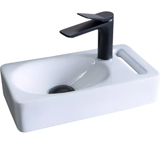 Раковина Gid N9262 подвесная белая 40x22x9 61124 1