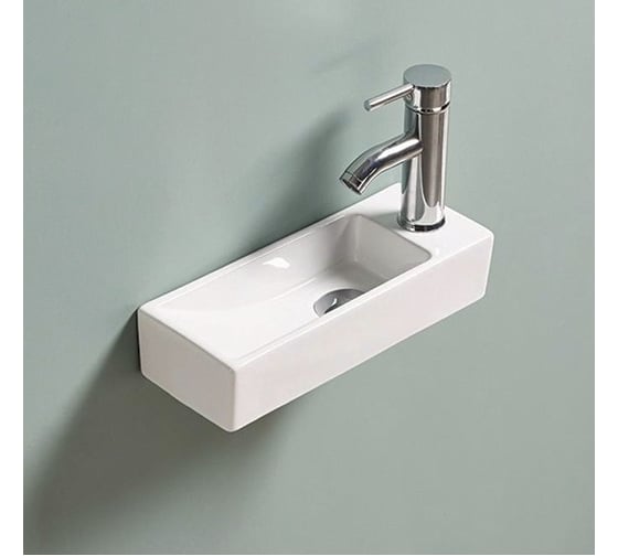 Раковина Gid N9271L подвесная белая 38x14.5x8 61128L 1