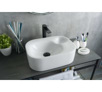 Раковина Gid N9266 накладная белая 47x34x15 51173