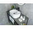 Раковина Gid N9266 накладная белая 47x34x15 51173 6