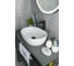 Раковина накладная Gid N9026b белая 48x35x13.5 51113 9