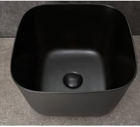 Раковина Gid N9301bg накладная черная графит 36x36x25.5 53356