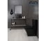 Раковина Gid N9301bg накладная черная графит 36x36x25.5 53356 8