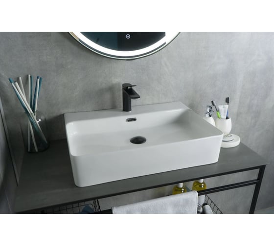 Раковина Gid N9256 накладная белая 60x42x14 51172 1