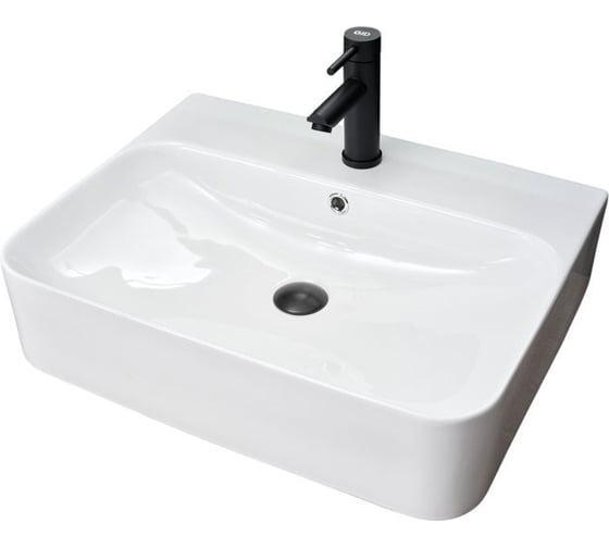 Раковина Gid N9258 накладная белая 60x45x13 51218 1