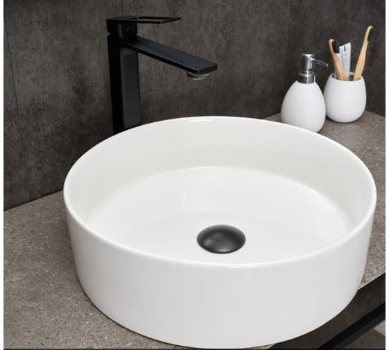 Раковина Gid N9423 накладная белая 40x40x12 51143 1