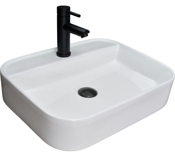 Раковина Gid N9550 накладная белая 50x40x11 51229 1