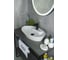 Раковина Gid N9398 накладная белая 61x37x12 51142 9