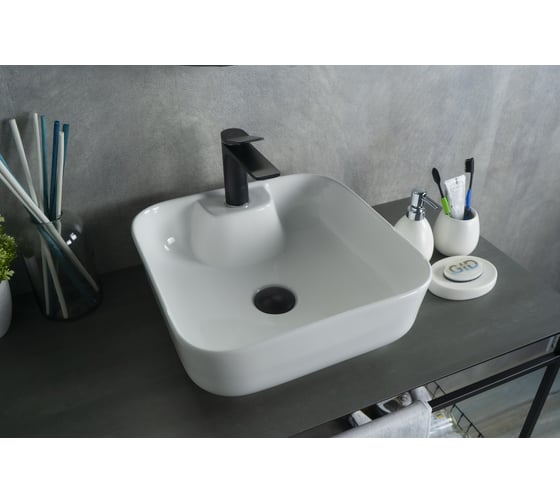 Раковина Gid N9443 накладная белая 41x41x15 51154 1