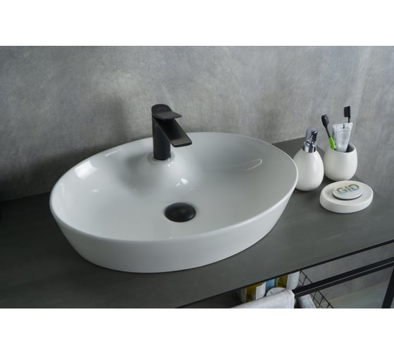 Раковина Gid N9436 накладная белая 55x40x10.5 51150 1