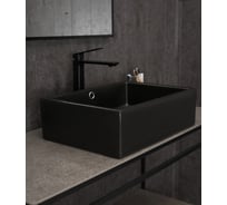 Раковина накладная Gid N9129bg черная графит 50x38x14.5 53381