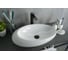 Раковина накладная Gid N9050 белая 59x37x14 51167 1