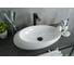 Раковина накладная Gid N9050 белая 59x37x14 51167 2