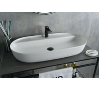 Раковина Gid N9347 накладная белая 81x41x14 51190