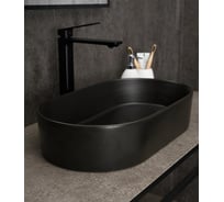 Раковина накладная Gid N9020bg черная графит 52.5x30.5x11.5 53379