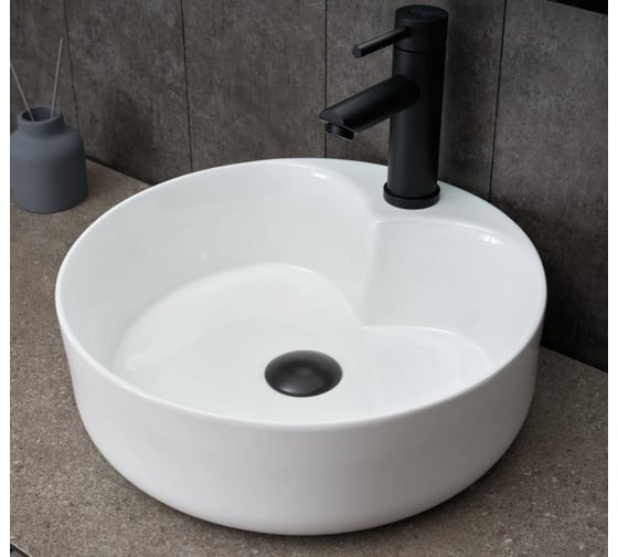 Раковина накладная Gid N9013 белая 40x40x13 51208 1