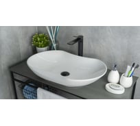 Раковина накладная Gid N9175 белая 66.5x41x12 51128