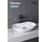 Раковина накладная Gid N9175 белая 66.5x41x12 51128 5