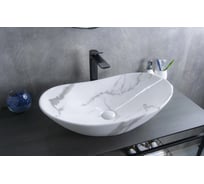 Раковина накладная Gid Mnc811C под камень глянцевая 61x37x15 54478