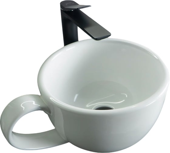 Раковина накладная Gid N9055 белая 40x30x18 51186 1