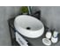 Раковина накладная Gid N9030a белая 60x41x15 51114 3