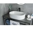 Раковина накладная Gid N9025 белая 56x35x14 51111 6