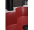 Раковина накладная Gid N9013LS красная матовая / белый графит 40x40x13 52237 7