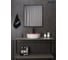 Раковина накладная Gid N9013LS красная матовая / белый графит 40x40x13 52237 10