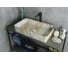 Раковина накладная Gid Mnc596 под камень глянцевая 60x34x11 54457 5
