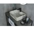 Раковина накладная Gid Mnc605 под камень глянцевая 48x37x13 54460 8
