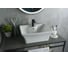 Раковина накладная Gid N9108 белая 49x41x19 51121 1